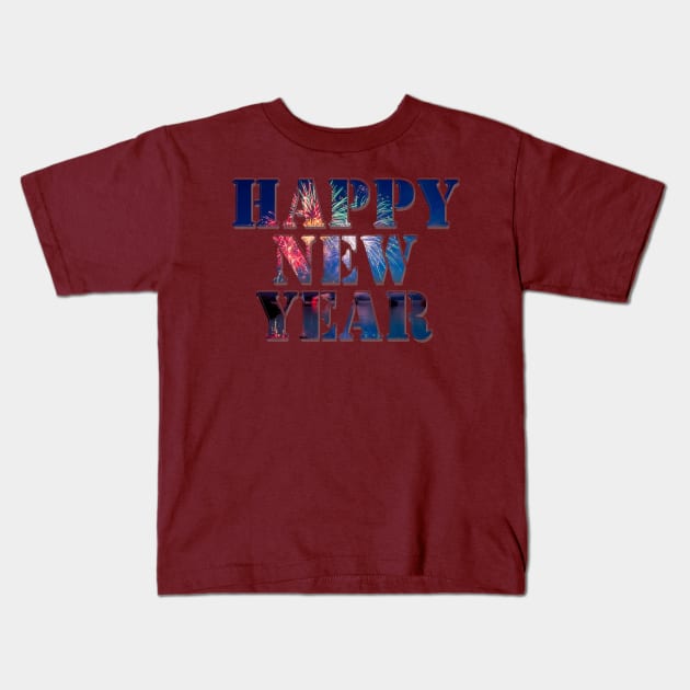 Happy New Year Kids T-Shirt by afternoontees